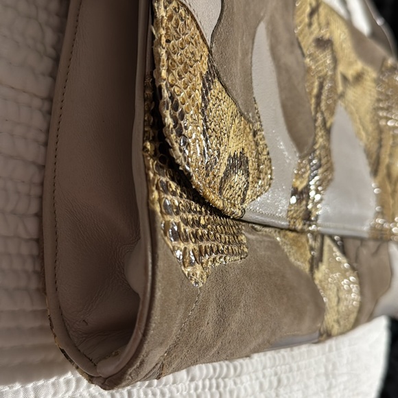 CREATIONS BY LAMA/VINTAGE SNAKESKIN SHOULDER BAG - Picture 2 of 8